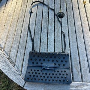 Foley + Corinna Skyline Bandit studded‎ black crossbody bag